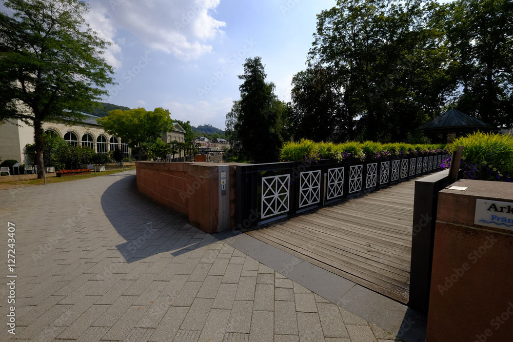 Stadtansicht und Kurpark des Staatsbades Bad Kissingen, Unterfranken, Bayern, Deutschland Stadtansicht und Kurpark des Staatsbades Bad Kissingen, Unterfranken, Bayern, Deutschland