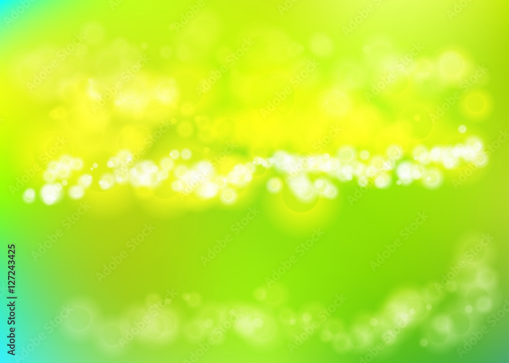 Bokeh blur natural green backdrop for eco design