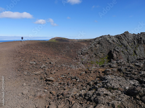 Der Krater Saxoll auf der Halbinsel Snæfellsnes auf Island