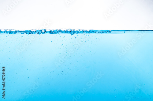 Принти на полотні Fresh water splash on white background
