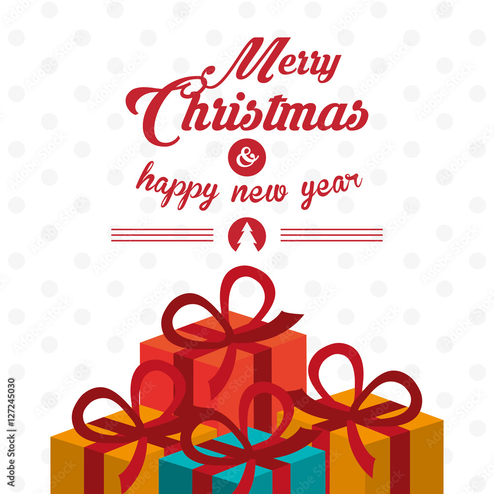 Gift icon. Christmas season decoration and celebration theme. Colorful design. Vector illustration Gift icon. Christmas season decoration and celebration theme. Colorful design. Vector illustration