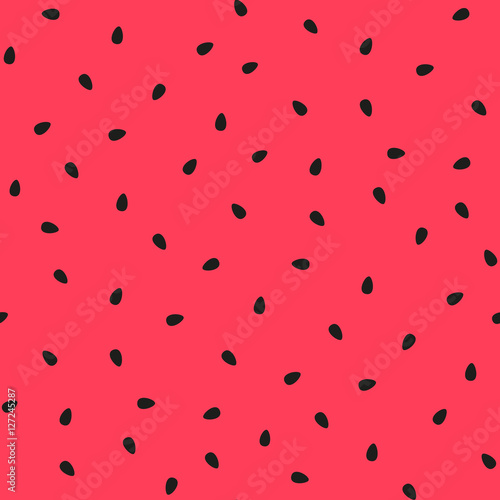 Vector watermelon background with black seeds. photo