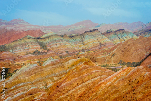 Rainbow mountains  Zhangye Danxia geopark  China