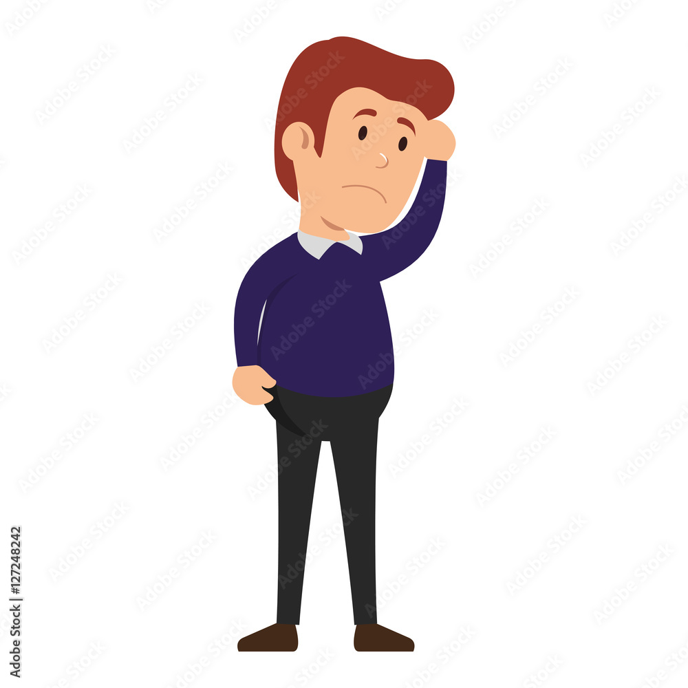 man character isolated icon vector illustration design