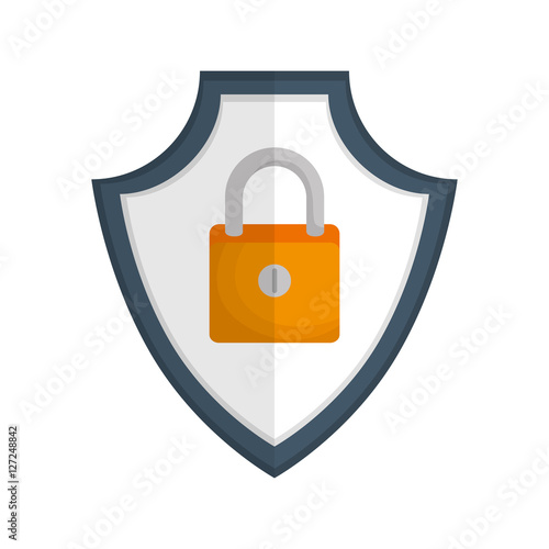 safe padlock security isolated icon vector illustration design
