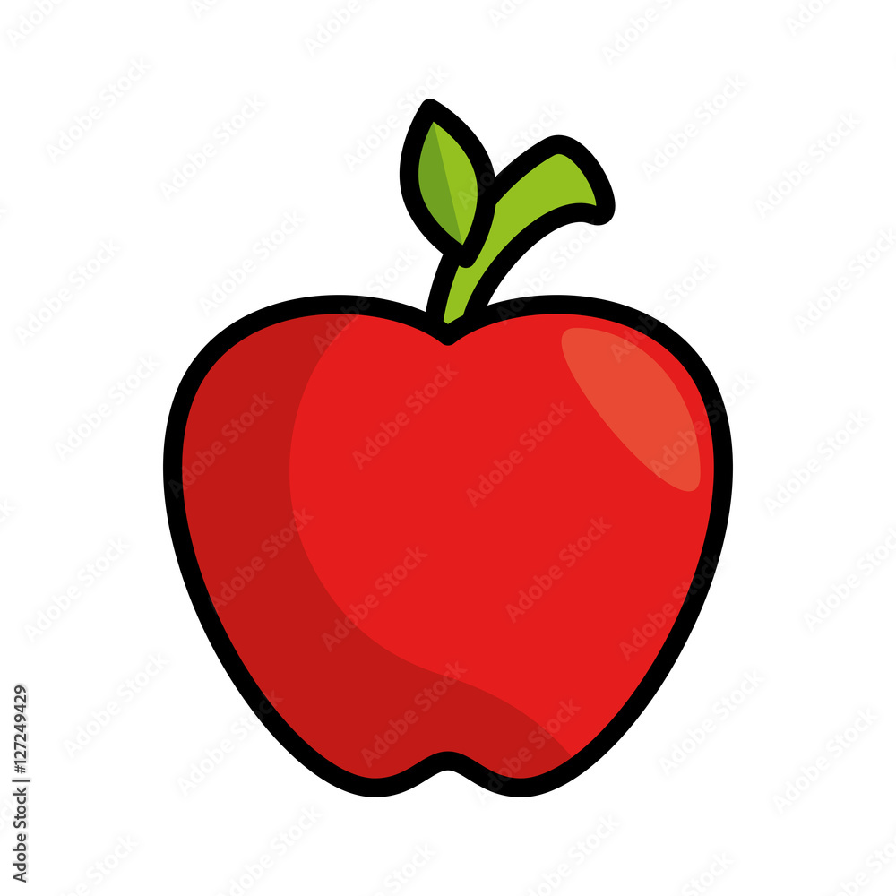 Fototapeta premium fresh fruit isolated icon vector illustration design
