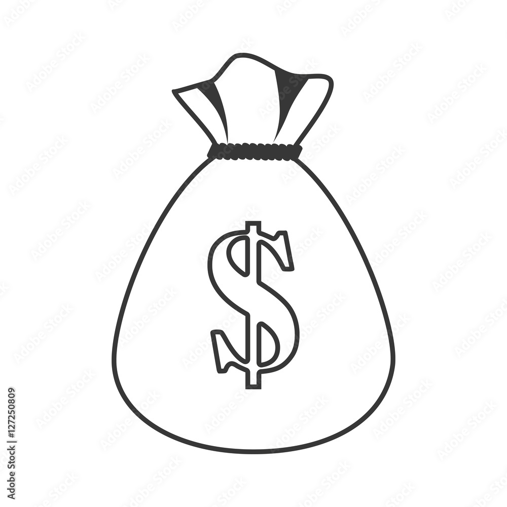 money bag isolated icon vector illustration design money bag isolated icon vector illustration design