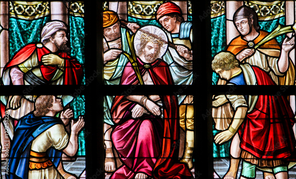 Stained Glass - Jesus on Good Friday