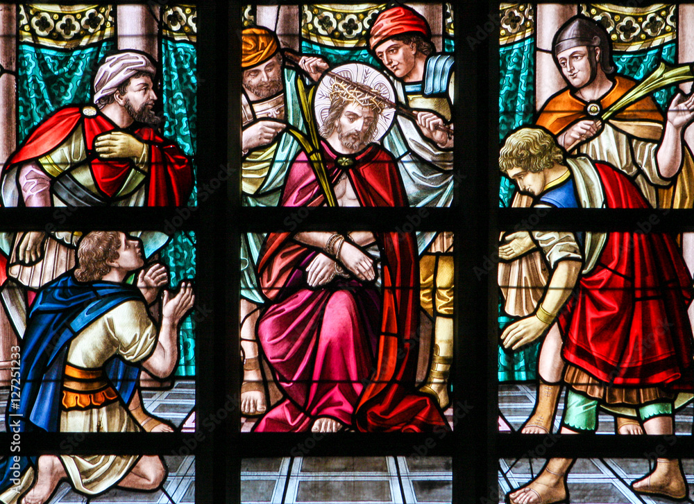 Stained Glass - Jesus on Good Friday