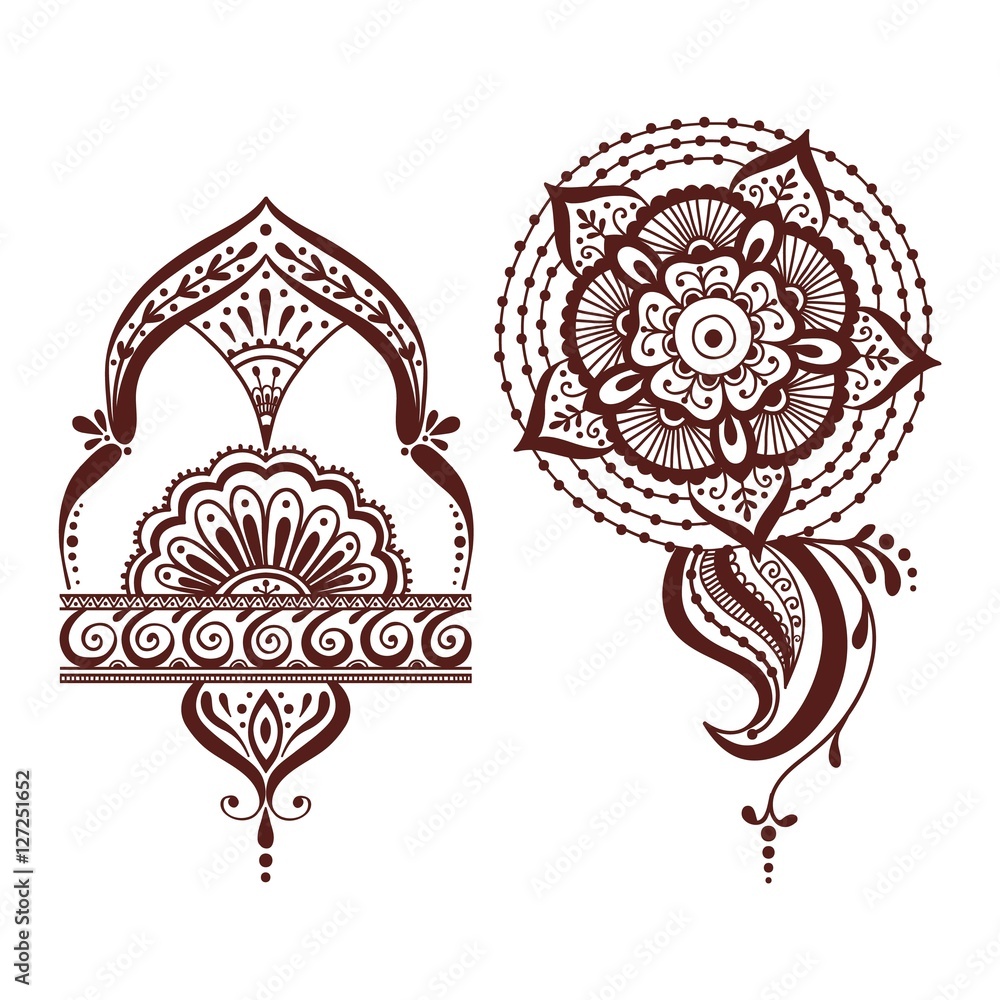 Mehendi Pattern Vector Mehendi pattern illustration Stock Vector | Adobe Stock