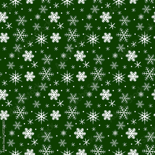Wallpaper Mural Seamless pattern with snowflakes for your design. Torontodigital.ca