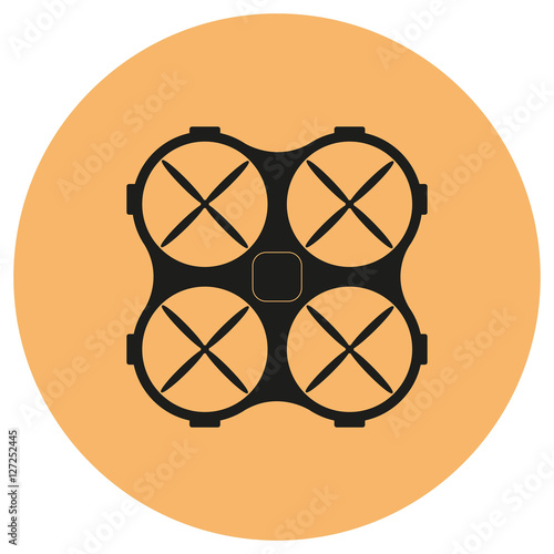 Dron  black icon.