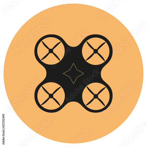Dron  black icon.