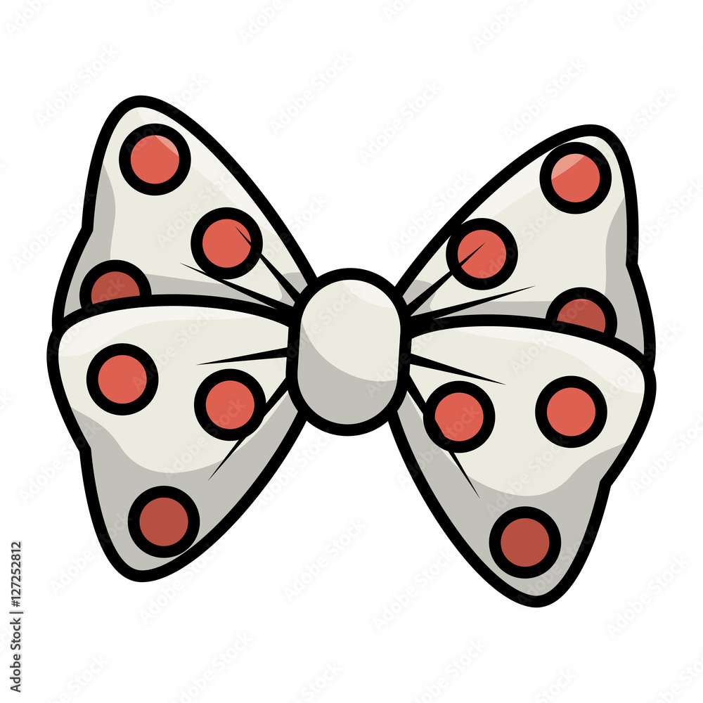 Obraz premium bow cute female icon vector illustration design