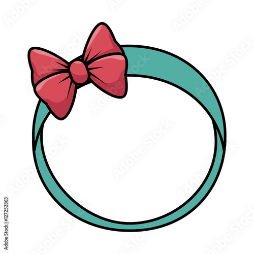 cute female headband icon vector illustration design