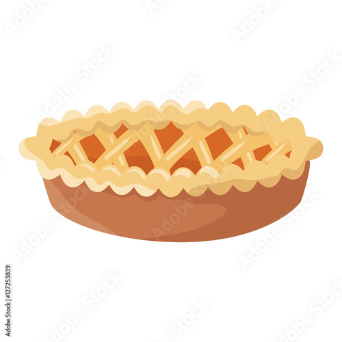 delicious pie thanksgiving icon vector illustration design