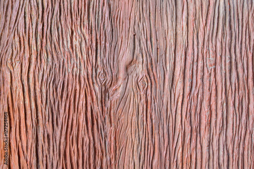 Imitation wood texture from cement,concrete wooden wall background