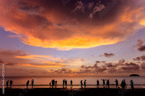 Sunset at Tanjung Aru Beach, Kota Kinabalu