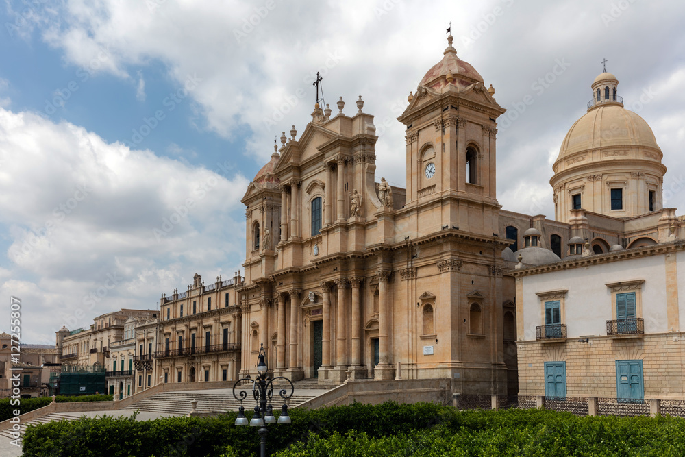 18th century Noto Cathedral in Noto, Sicily, Italy.