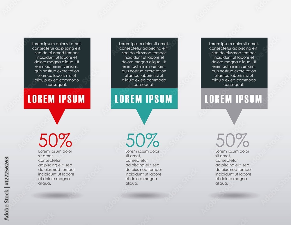 Obraz premium infographic presentation template. colorful design. vector illustration