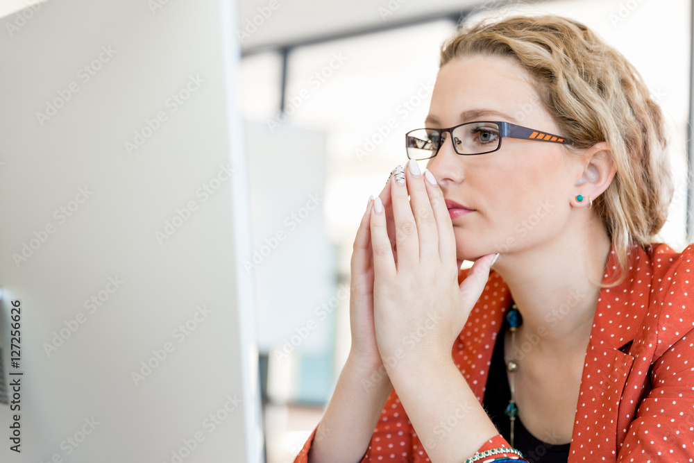 Young woman in office Young woman in office