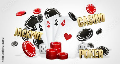 casino theme. Poker cards. ...