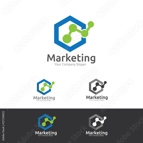 Marketing logo template