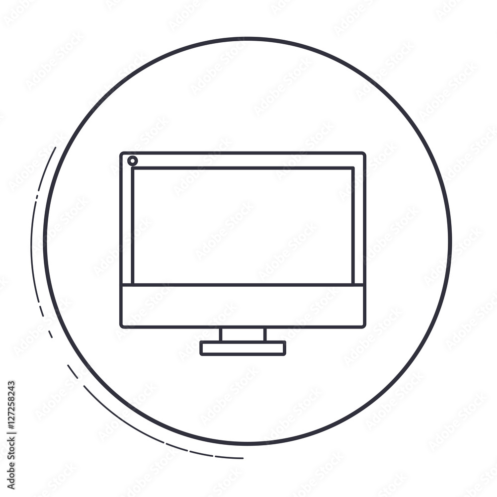Computer icon. Device gadget technology and electronic theme. Isolated design. Vector illustration Computer icon. Device gadget technology and electronic theme. Isolated design. Vector illustration