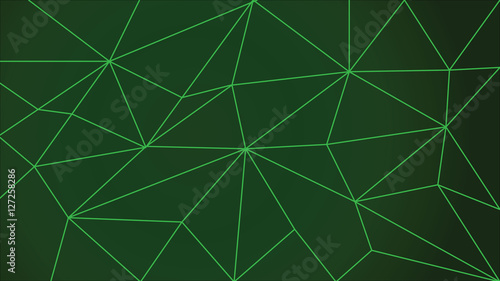 Polygon line wallpaper abstract green