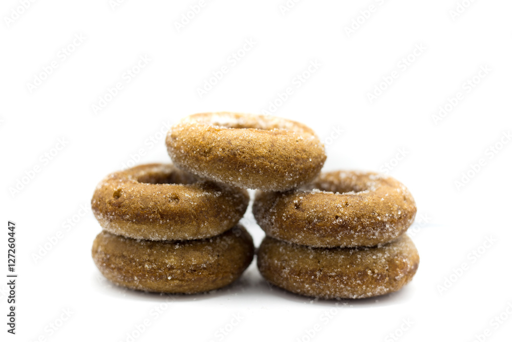 sugar donuts, chocolate donuts, mold on donuts