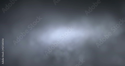 4K digital perfectly seamless loop of smoke slowly floating like fog or clouds through space against black background photo