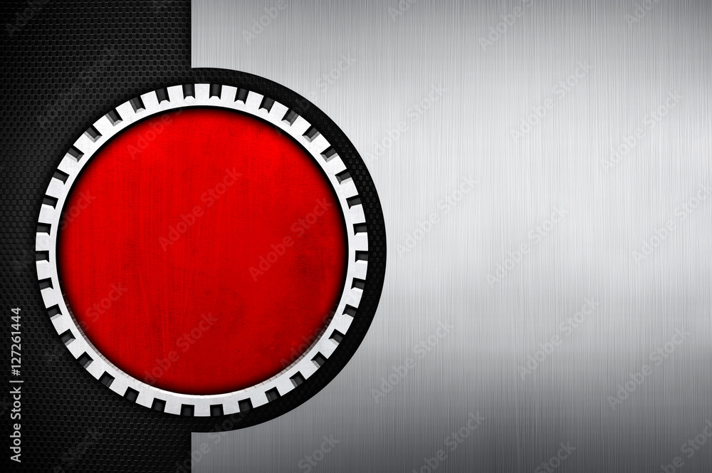 Fototapeta premium knob design with metal background
