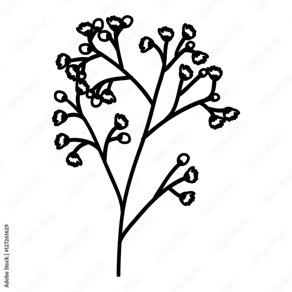 Flower icon. Decoration rustic garden floral nature plant and spring theme. Isolated design. Vector illustration