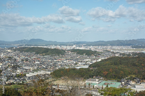 松江市　市街地　中心部　鳥瞰 © maso11
