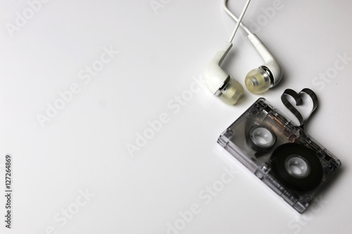 audio cassette tape shape heart