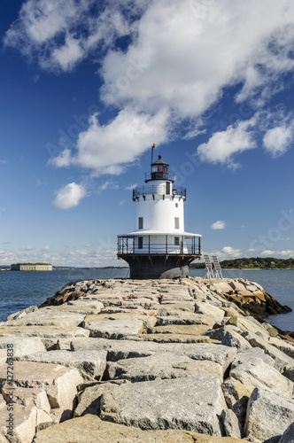 Spring Point Ledge Light Lighthouse in Portland, Maine, New England, USA