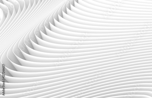 3D rendering wavy paper sheets