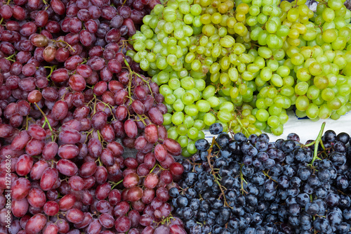 Red wine grapes on the market