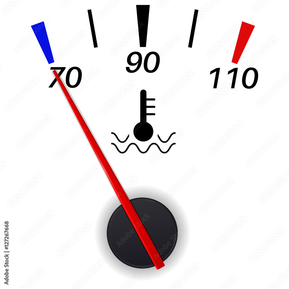 Car temperature indication. Low sign Stock Vector Adobe Stock