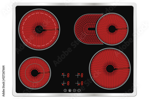 Electric ceramic cook top