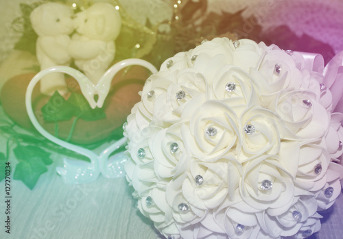 wedding bouquet of roses