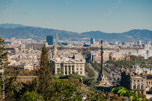 Aussicht auf die Altstadt von Barcelona