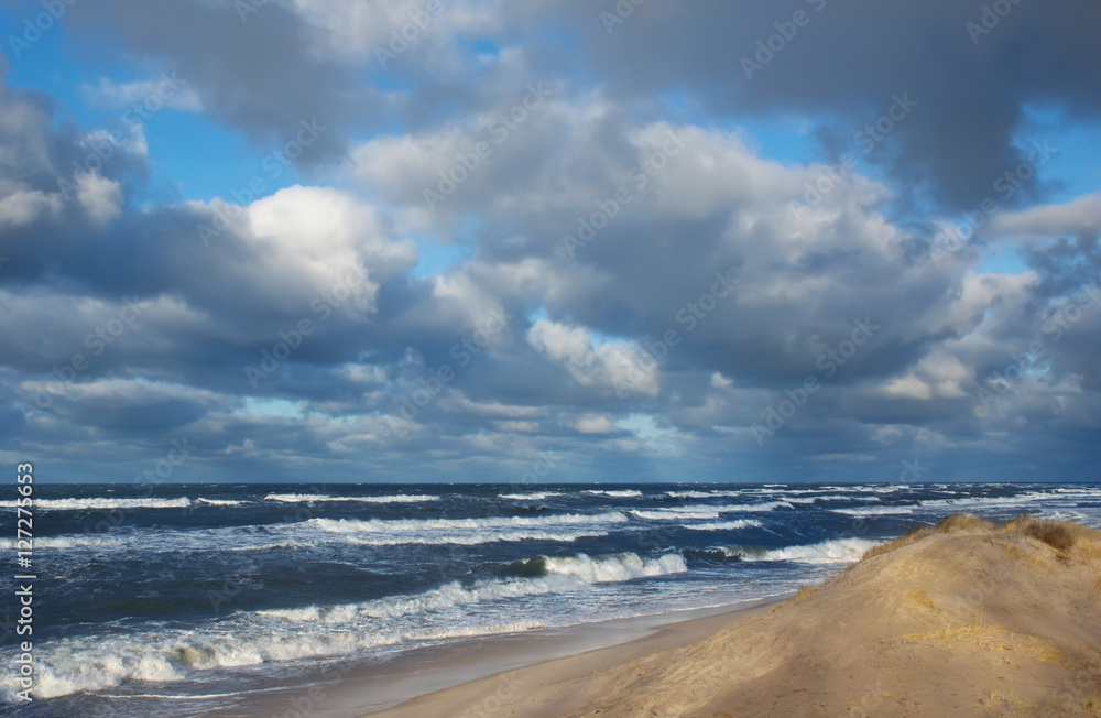 storm coast - Baltic sea lanscape
