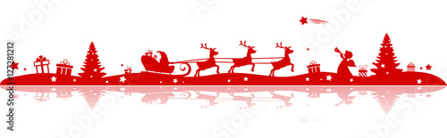 Hirschgespann mit Christkind