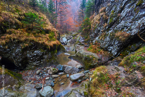 Canyon in mountains