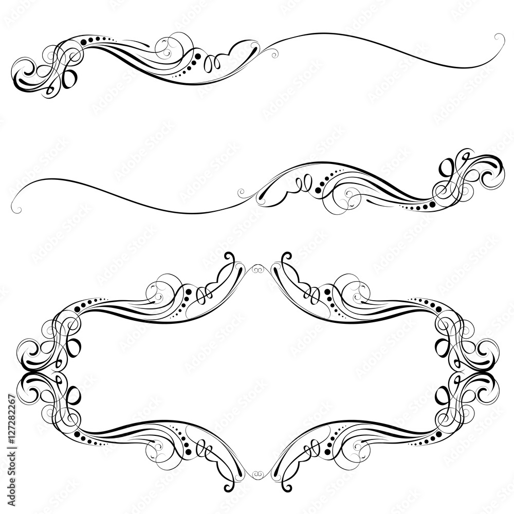 Swirl frame and label design