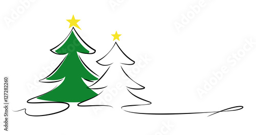 tannenbaum in grün