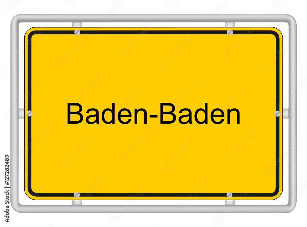 Baden-Baden Ortsschild Baden-Baden Ortsschild