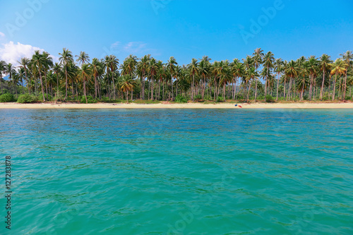 Tropical beach on island in Thailand