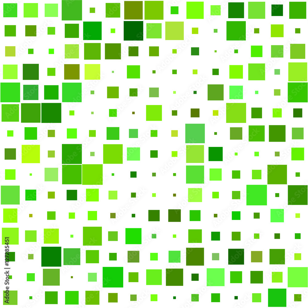 Green abstract square pattern background